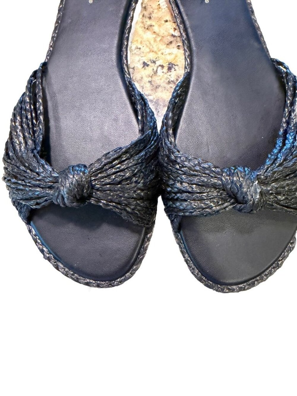 Kensie Sandals SZ 8.5 Women's Black - Picture 3 of 6